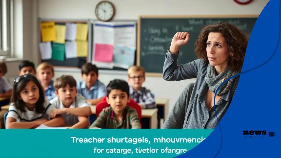 Effecten van het lerarentekort op het onderwijs
